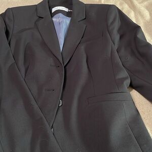 Calvin Klein black blazer size 10 petite  .